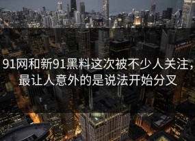 91网和新91黑料这次被不少人关注，最让人意外的是说法开始分叉
