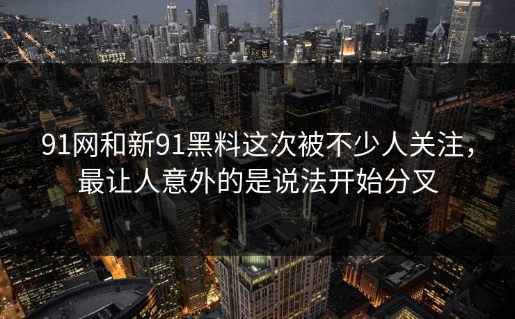 91网和新91黑料这次被不少人关注，最让人意外的是说法开始分叉