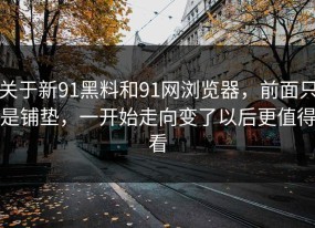 关于新91黑料和91网浏览器，前面只是铺垫，一开始走向变了以后更值得看