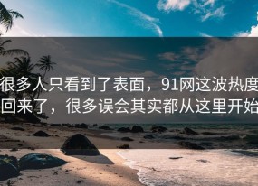 很多人只看到了表面，91网这波热度回来了，很多误会其实都从这里开始